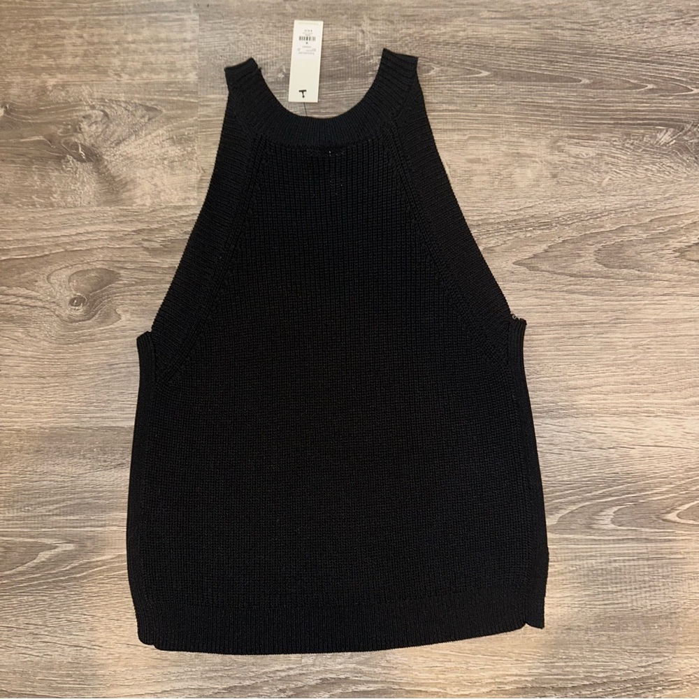 Francesca's Collections Black Ribbed Sweater - Picture 3 of 5